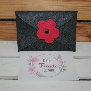 Geschenkkuvert Filz Blume  