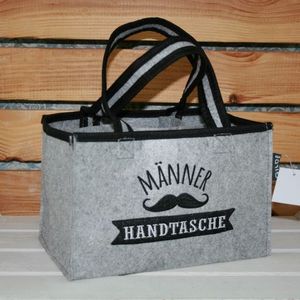 Männerhandtasche Filz Flaschentasche
