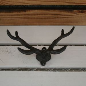 Wandhaken Geweih braun