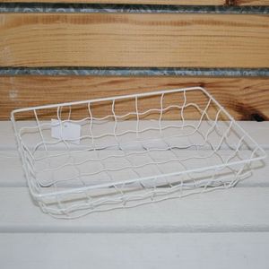 Drahtkorb weiß 