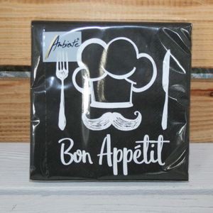 Cocktailservietten Bon Appetit