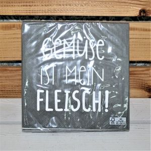 Servietten "Gemüse ist mein Fleisch"