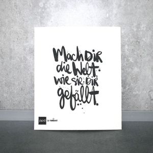 Spül-Schwammtuch "Mach dir die Welt..."