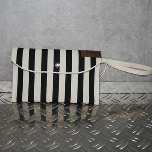 Geldtasche schwarz/beige